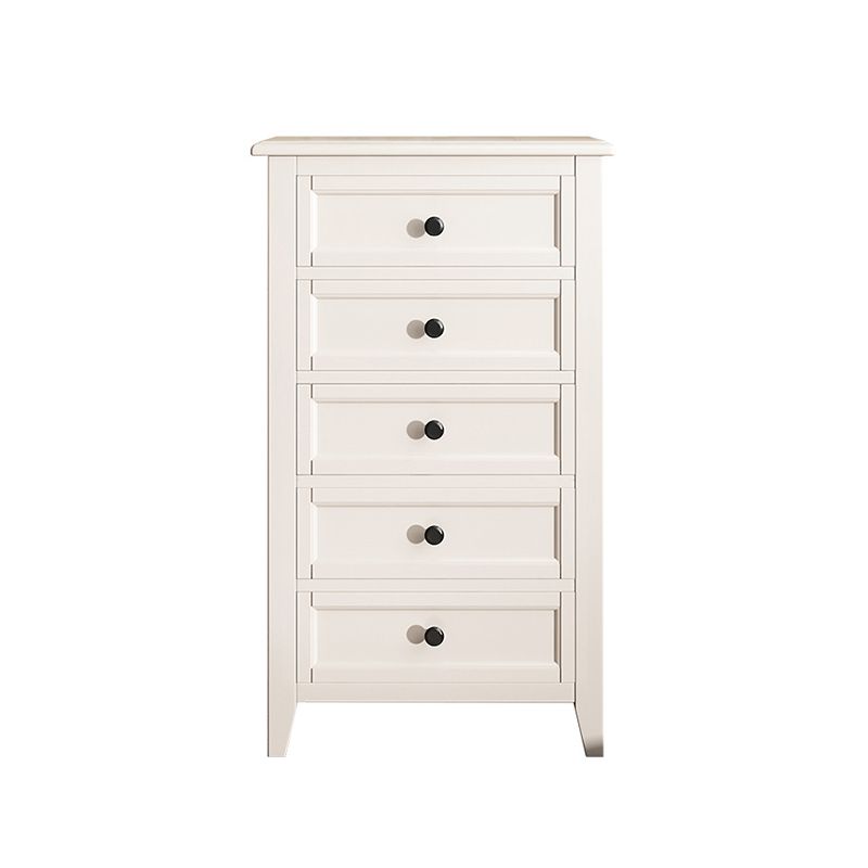 Traditional Oak Lingerie Chest Vertical Storage Chest Dresser for Home