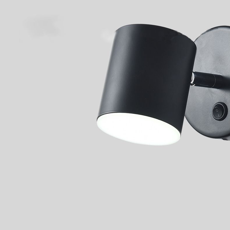 Modern Iron Frame Wall Sconce Led Wall Mounted Light Fixture for Bedside Reading Light