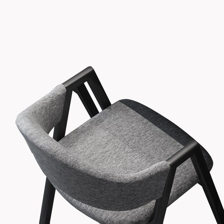 Modern Style Traditional Height Dining Set with Rectangle Shape Table and Black Double Pedestal Base