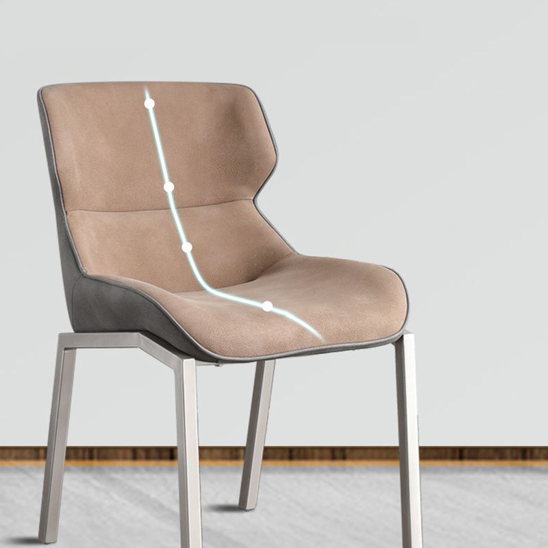 Glam Style Wingback Chair Arm Side Chairs with Metal Legs for Home