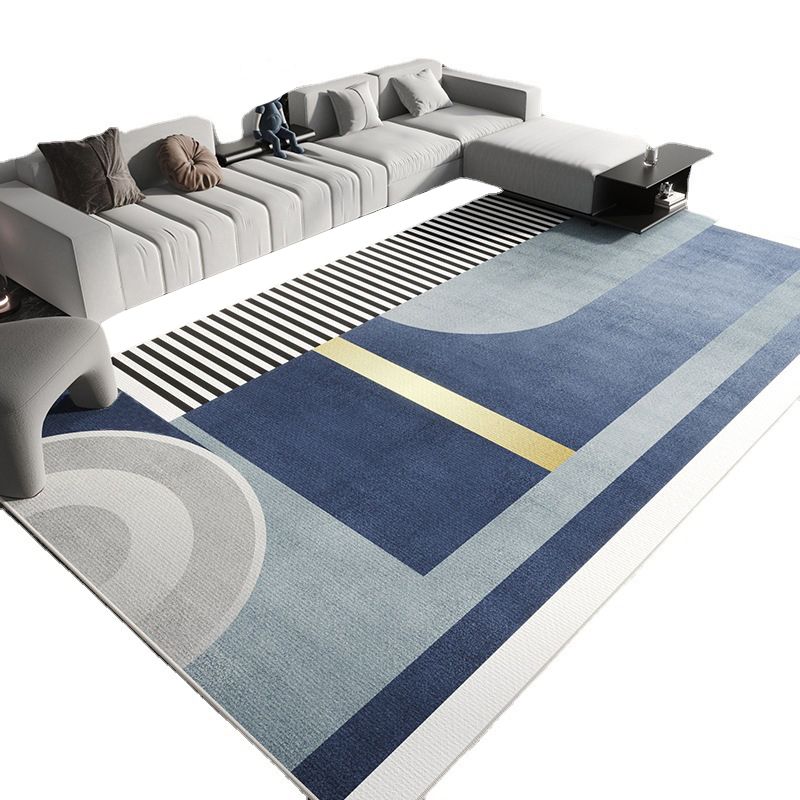 Light Orange Resplendent Rug Polyester Pattern Rug Washable Rug for Home Decor