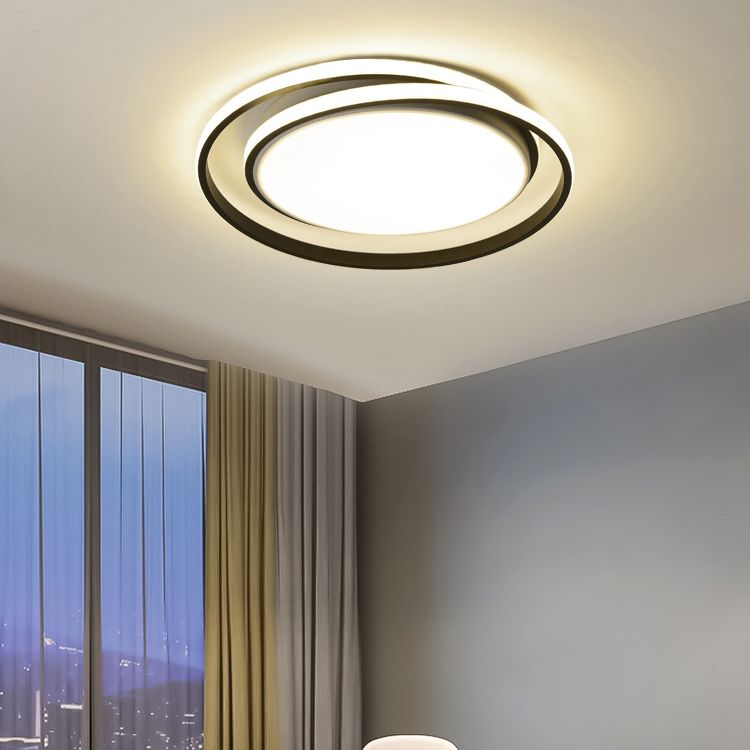 Minimalism Ceiling Light Fixture Circular LED Flush Mount for Bedroom
