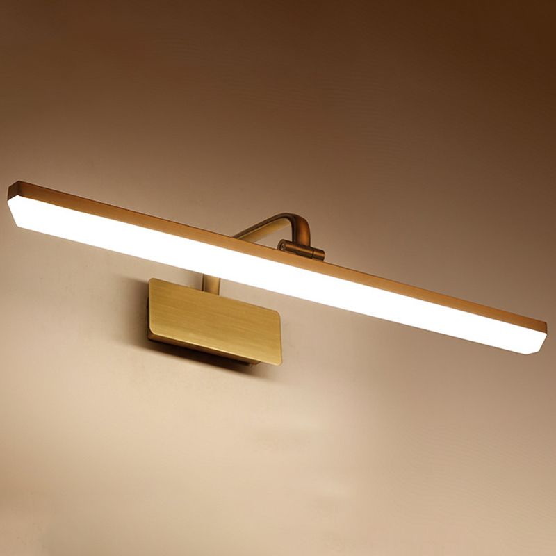 Vanité de salle de bain en métal à tête réglable Lumière moderne minimalisme LED LINDE LED Vanité acrylique