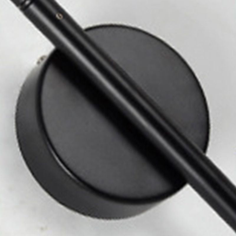 Industrial Style Wall Sconce Iron 1 Light Sconces in Black for Bedroom