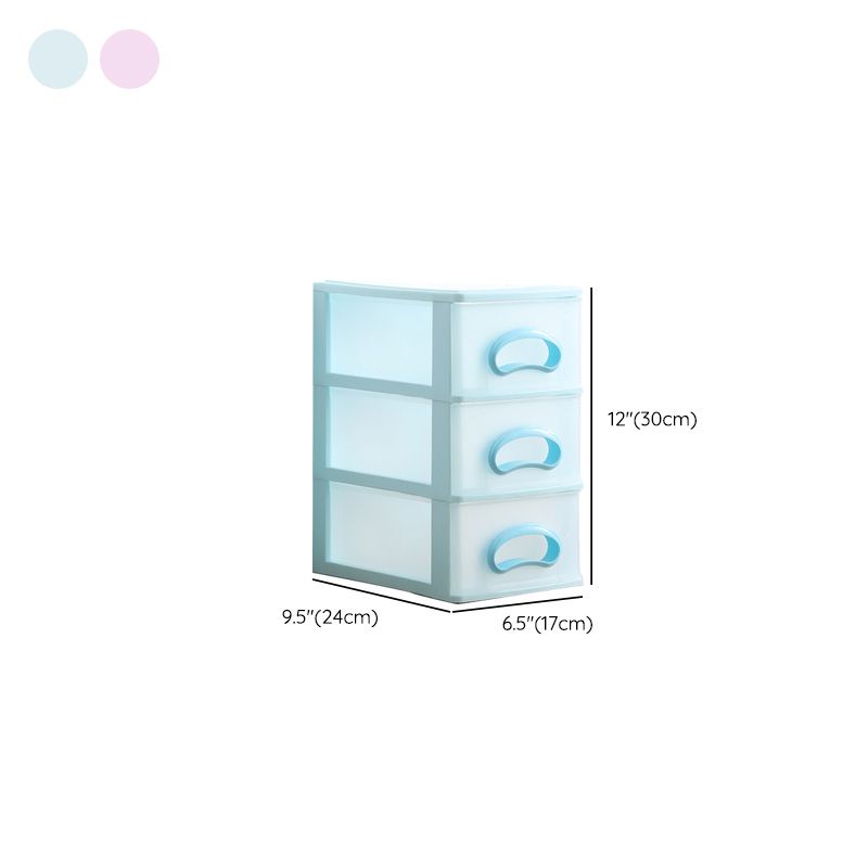 Drawers Filing Cabinet Contrast Color Plastic Vertical Filing Cabinet
