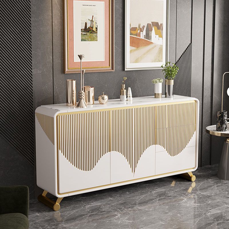 Classic Glam Combo Dresser Wood Storage Chest Dresser for Bedroom