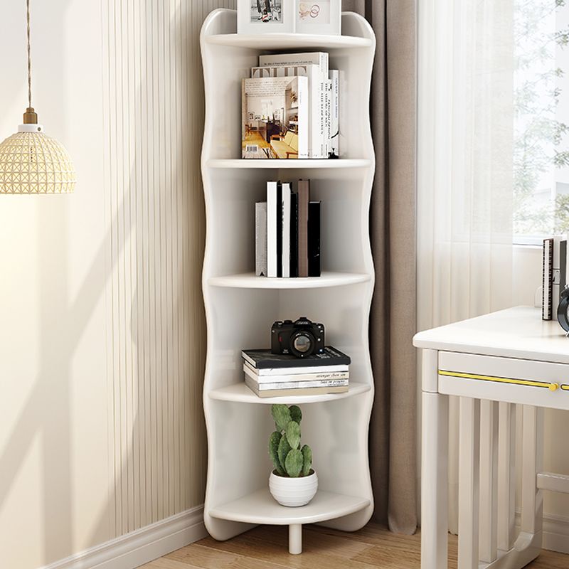 5 Tier Solid Wood Accent Chest 63" Tall Triangle Corner Storage Chest