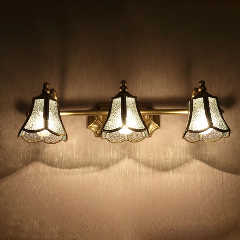 Postmodern Simplicity Bell Vanity Sconce Lights Water Glass Wall Mount Light Fixture for Bathroom