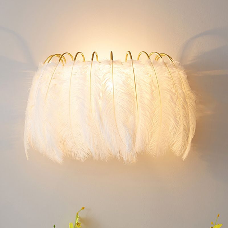 Lampada rotonda SCONCE FIETURE NORDIC CREATIVE PIETERE 1 PLARIZZA LIGHT per camera da letto