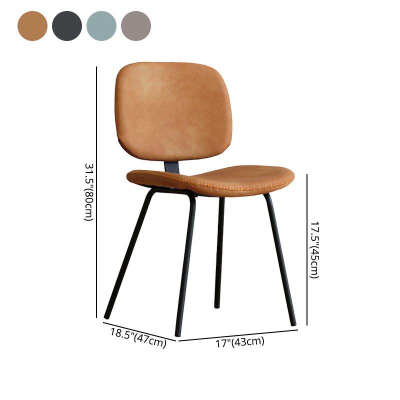 Las sillas industriales del comedor del metal abren la parte posterior que cena las sillas de cena sin brazos laterales