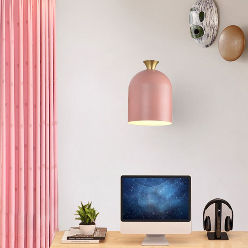 Minimalist Wall Sconce Lighting Household Colorful Metal Shade Wall Lighting Fixtures