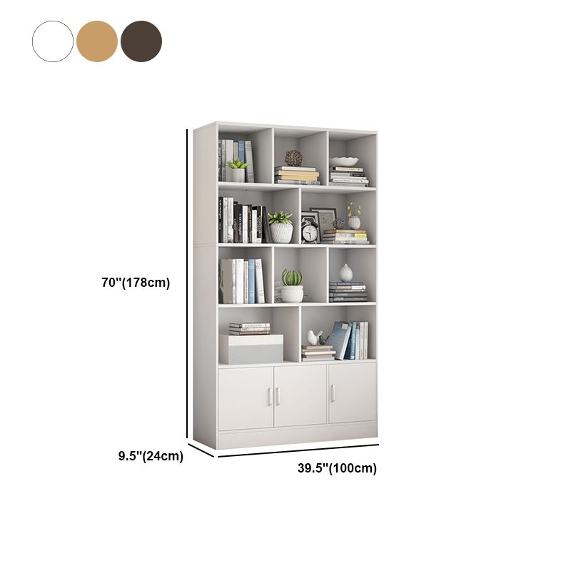 9.45" Wide Matte Finish Bookshelf Wood Standard Shelf Bookcase for Bedroom