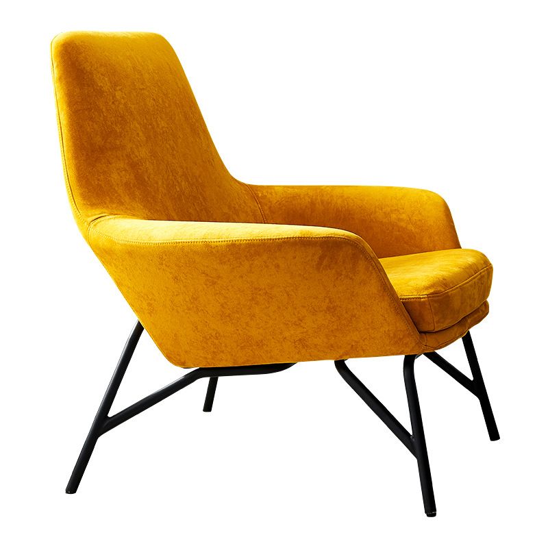 Contemporary 27.56" W Flared Arms Armchair with MW Base for Living Room