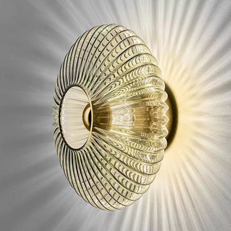 Single Modernism Black/White Wall Mounted Sconce LED Glass Wall Light