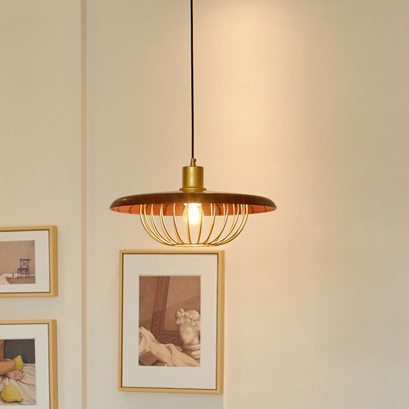 Hanging Light Fixture Modern 1-Light Suspension Pendant Lamp with Metal Shade for Restaurant