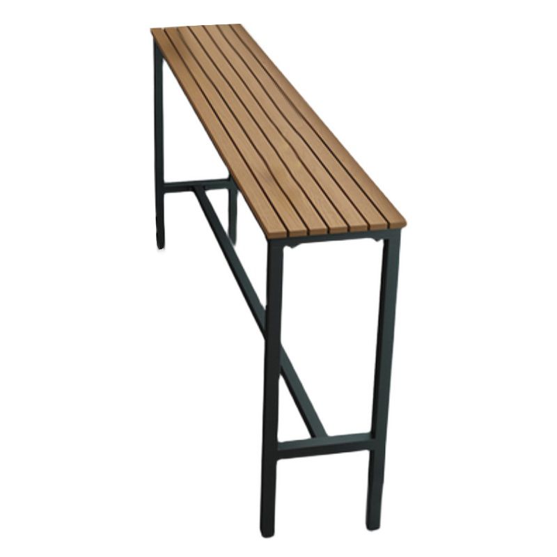 Metal Rectangle Fixed Table Bistro Bar Desk Outdoor Modern Bar Height Cocktail Table