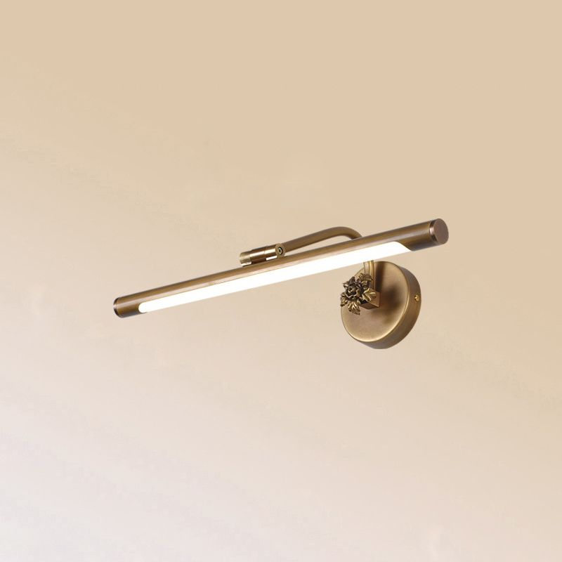 Adjustable Tube Bath Vanity Mirror Light Vintage Metal LED Wall Mount Light Fixture