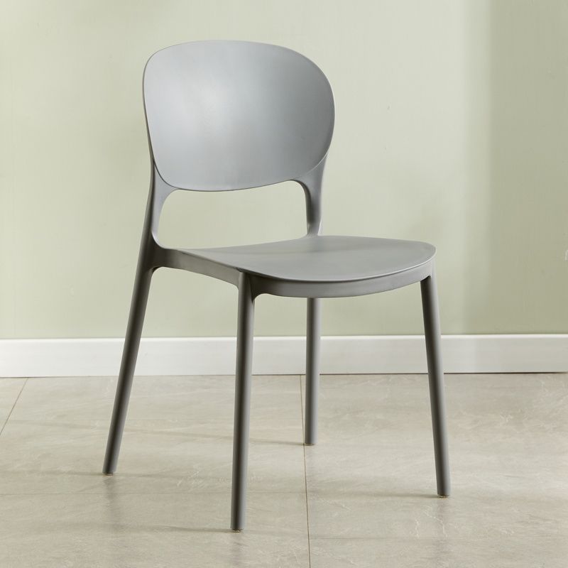 Chaise latérale arrière ouverte en plastique moderne 32" H dinant la chaise latérale pour le restaurant