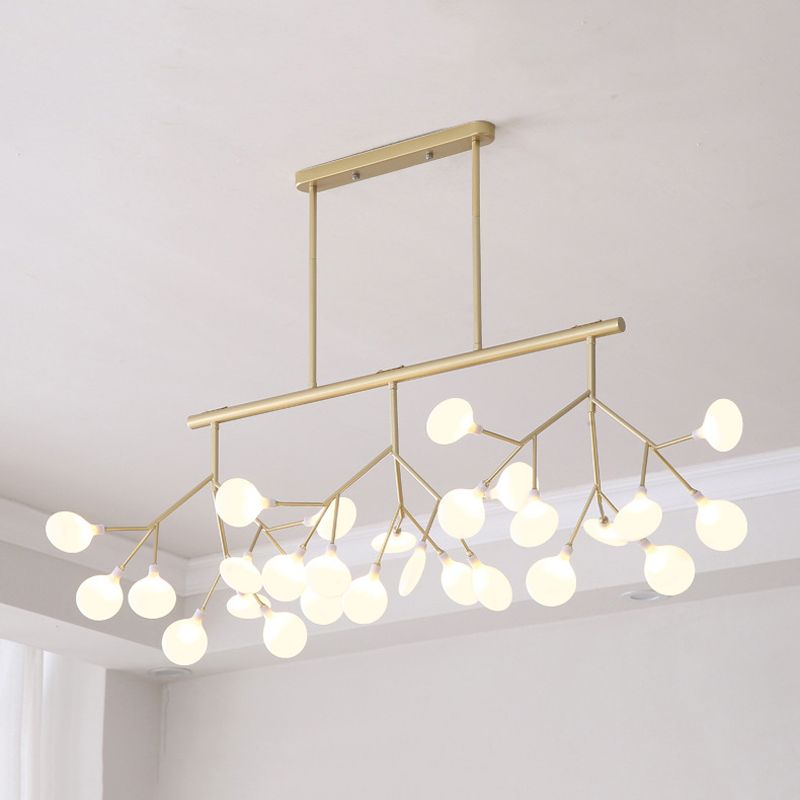 Modern Firefly Island Lighting Metal Multiple-Light Island Pendant Lights