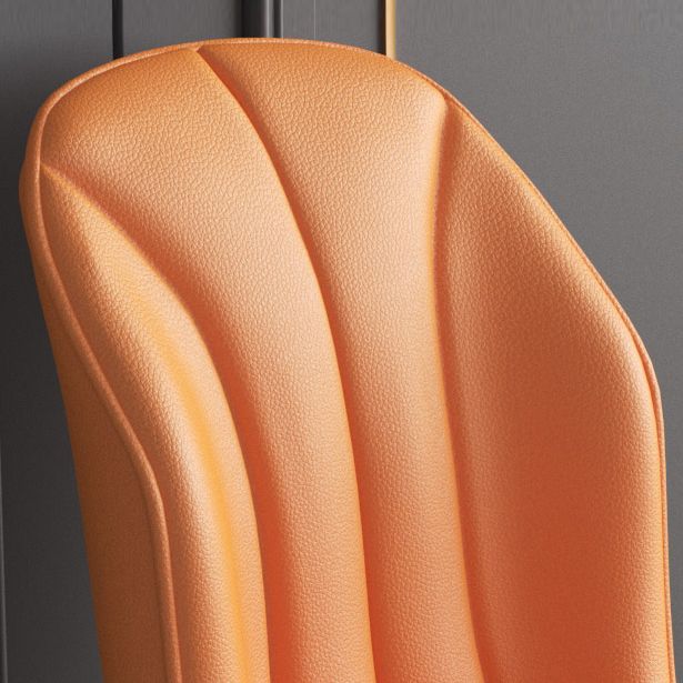 La salle à manger contemporaine en métal préside les chaises latérales à oreilles de finition métallique