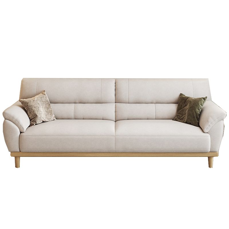 Stationary Stain Resistant Living Room Pillow Top Arm Standard Sofa