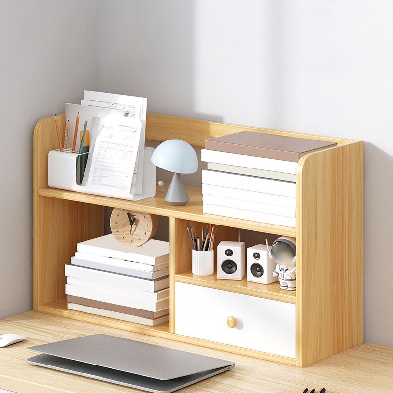 Modern Style Bookshelf Engineer Wood Bookcase with Drawer for Home
