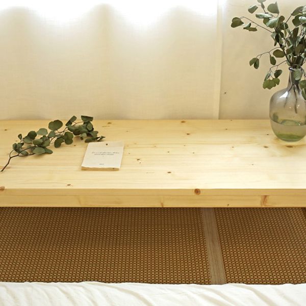 15"H Contemporary Coffee Table Solid Wood Coffee Cocktail Table