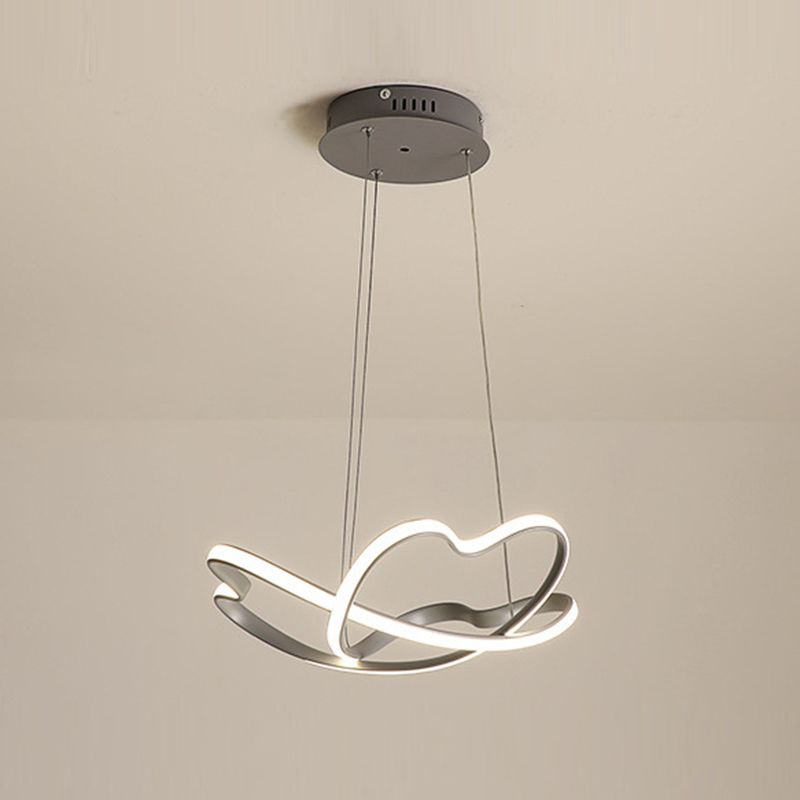 Modern Singularity LED Hanging Lamp Aluminium Linear Pendant Light with Acrylic Shade