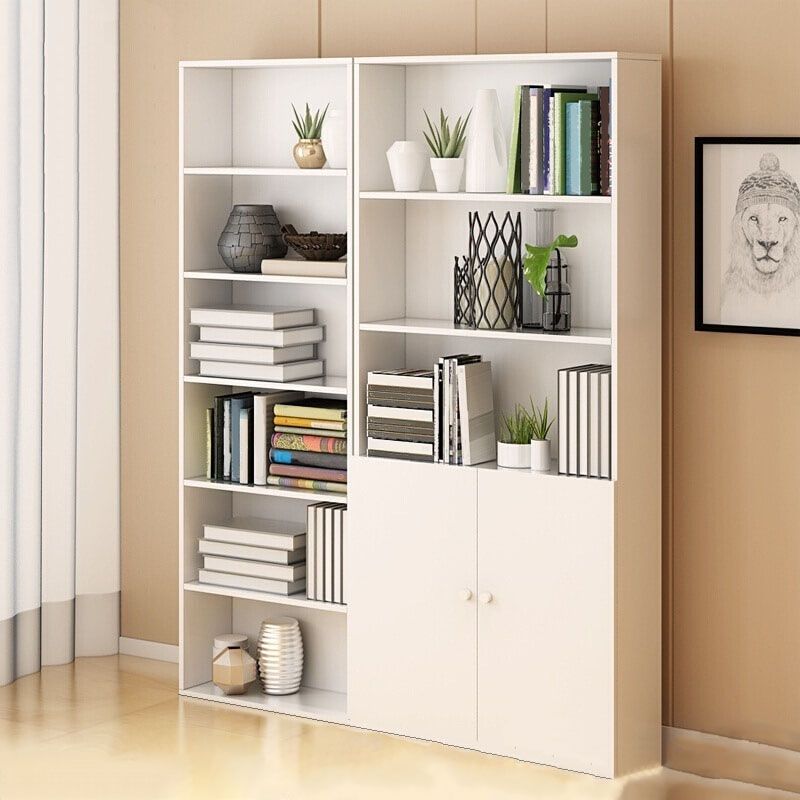 Modern Vertical Bookcase Artificial Wood Bookshelf for Bedroom , 23.5" W X 12" D X 71" H