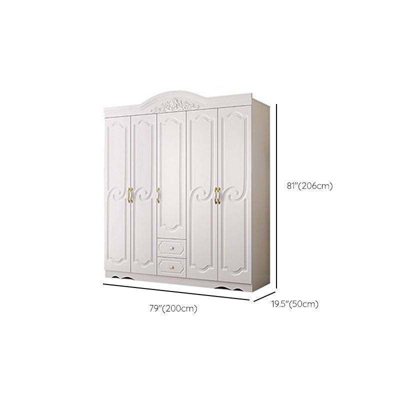 Engineered Wood Wardrobe Cabinet French Country Wardrobe Armoire