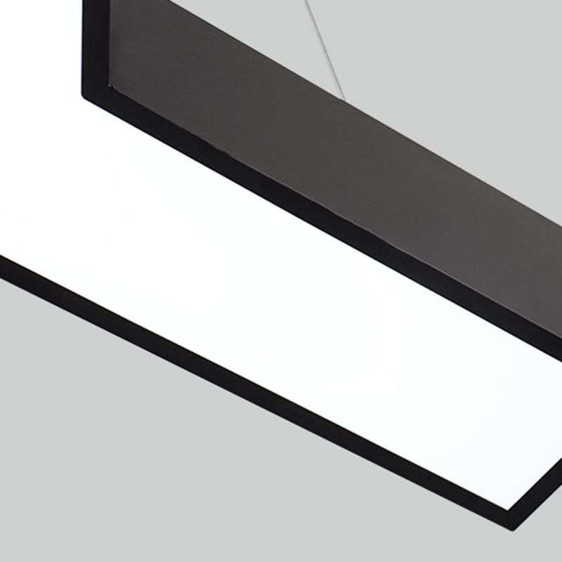 Minimalisme en métal LAMPE DE PLADIER 1 LIGHT LED PRENDANT ÉCLAIRAGE POUR BUREAU