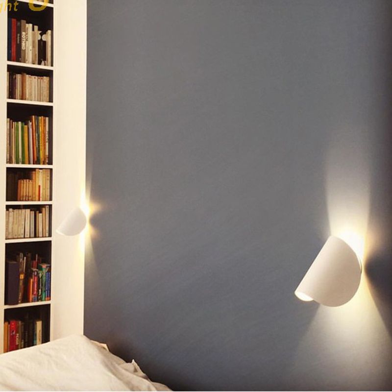 Nordic Style Metal Wall Light Colorful 6.5" High Wall Sconce for Living Room