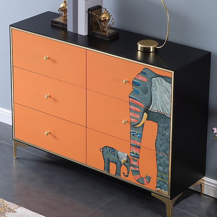 Horizontal Glam Double Chest Soft-Close Drawers Storage Chest