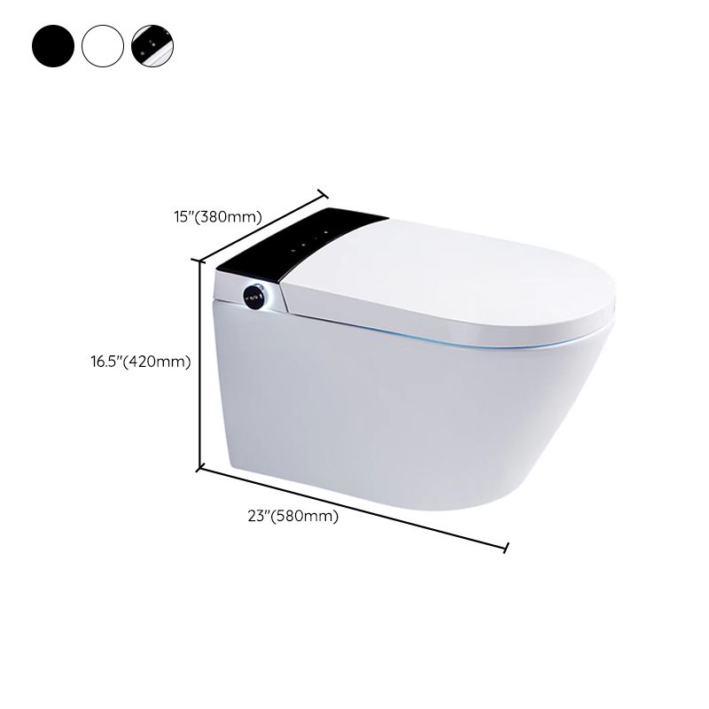 Contemporary 1-Piece Bidet Toilet Wall Mount Toilet Bowl for Washroom