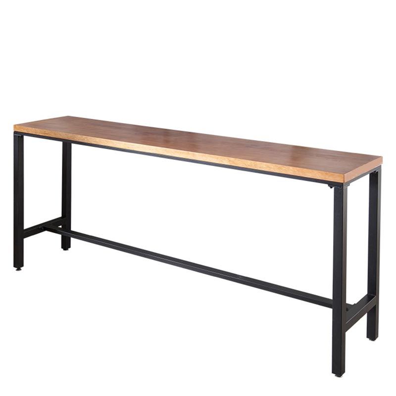 Coffee Shop Bar Height Counter Height Table Industrial Solid Wood Rectangle Pub Table