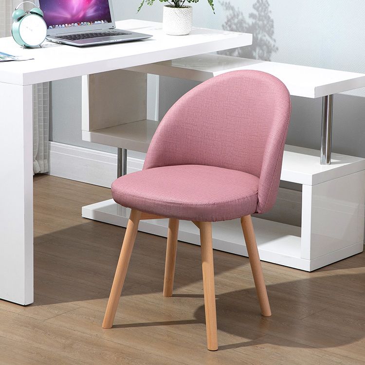 Scandinavian Home Side Chair Parsons Back Wood Upholstered Dining Room Chair