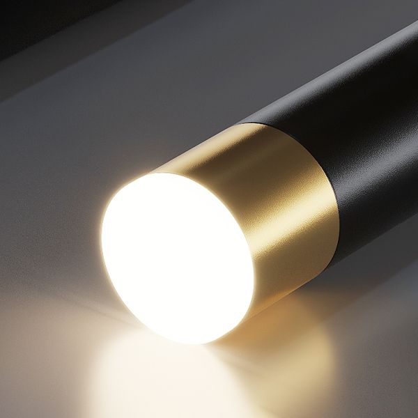 Linear Island Lighting Modern Metal 4 Light Island Light Fixtures in Black