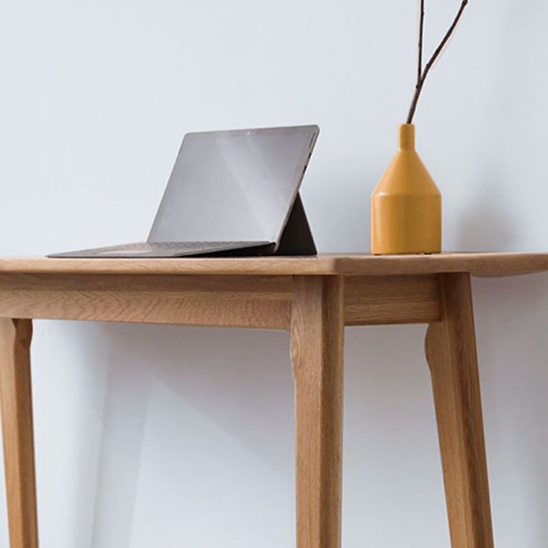 Modern Style Rectangle Bar Table Brown Solid Wood Bar Dining Table with Footrest