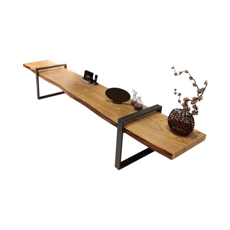 17.72"H TV Stand Industrial Style TV Solid Wood Stand Console for Living Room