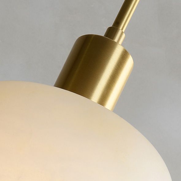 Gearceerde slaapkamerophanging hanger lichtsteen moderne stijl hangende verlichtingsarmatuur in wit