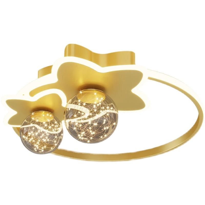 Geometric Flush Mount Light Modern 3 Light Flush Mount Light Fixtures with Glass Shade