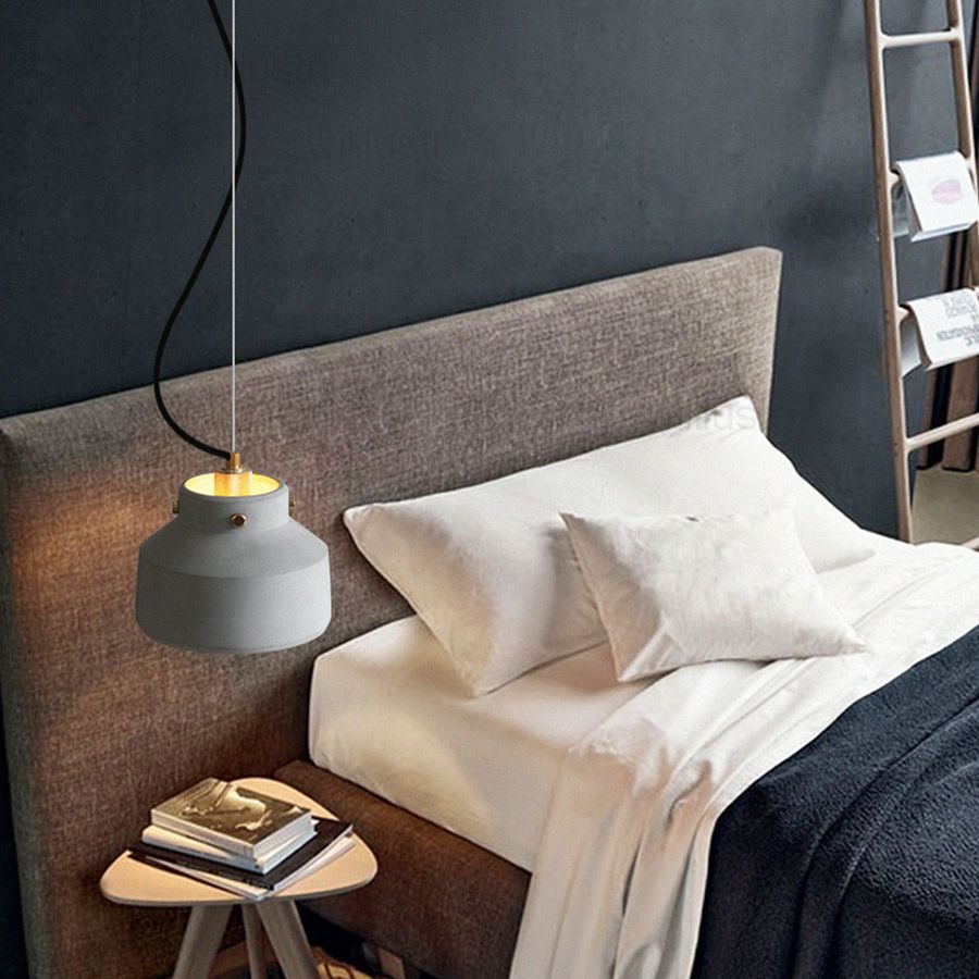 Lampe suspendue de style contemporain simple léger en ciment pour le salon Coffee Shop