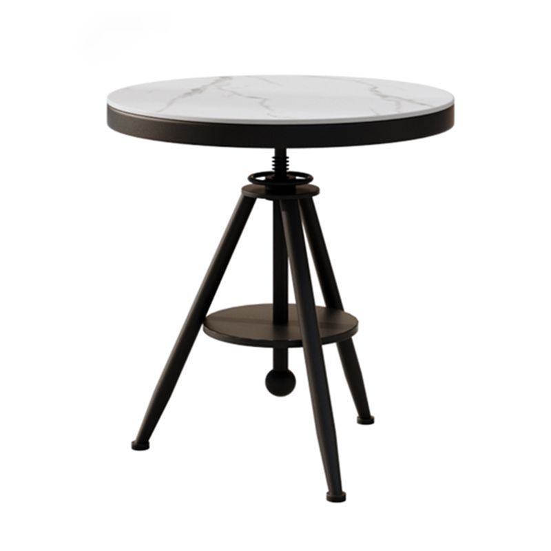 Moderner Stil Home Sintered Stone Esstisch runden Form Tisch mit einzelnen Sockelbasis