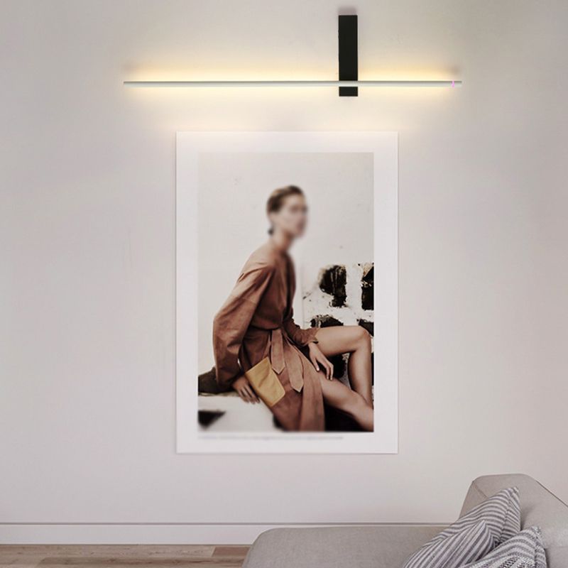 Rotatable Linear Wall Sconce Light Fixture Simplicity Metal Stairs LED Wall Lamp