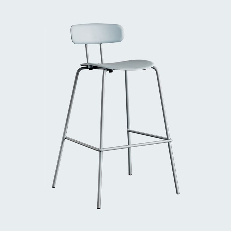 Modern Bar-stool Plastic Counter Bar Stool for Kitchen Bar with Metal Legs