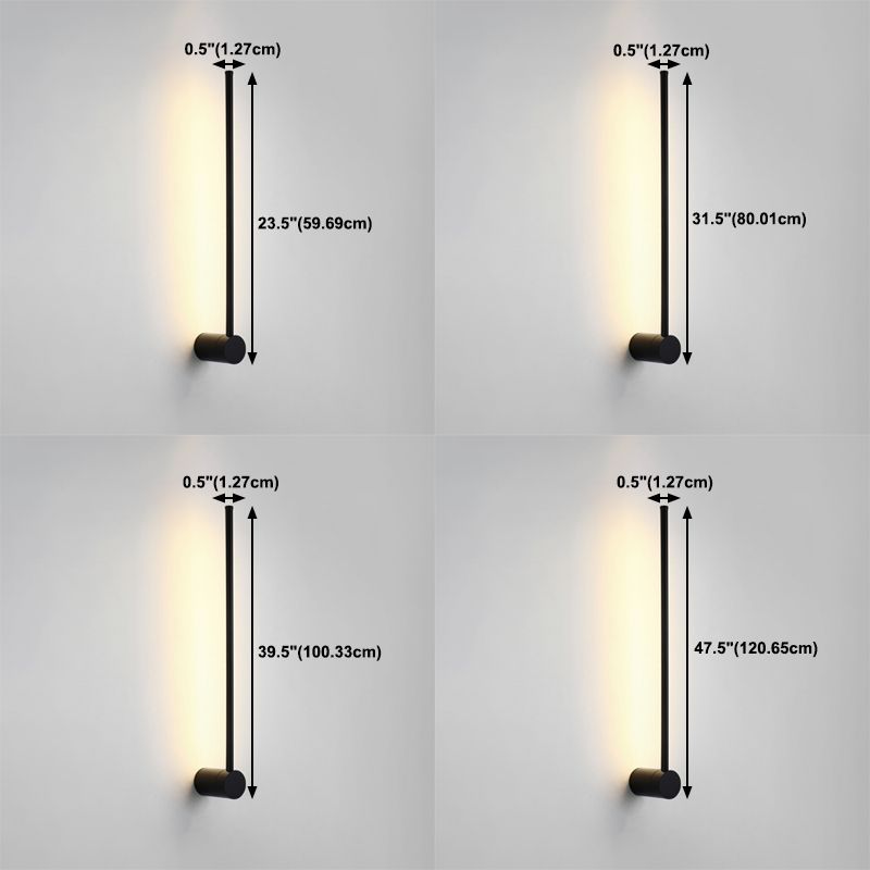 Application murale à LED légère de style moderne légère pour le salon