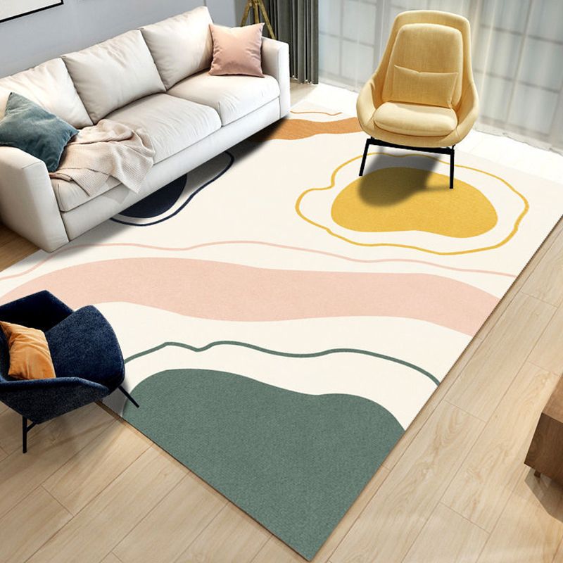 Tapis moderne violet en Polyester, bloc de couleur, avec envers antidérapant, pour la décoration de la maison