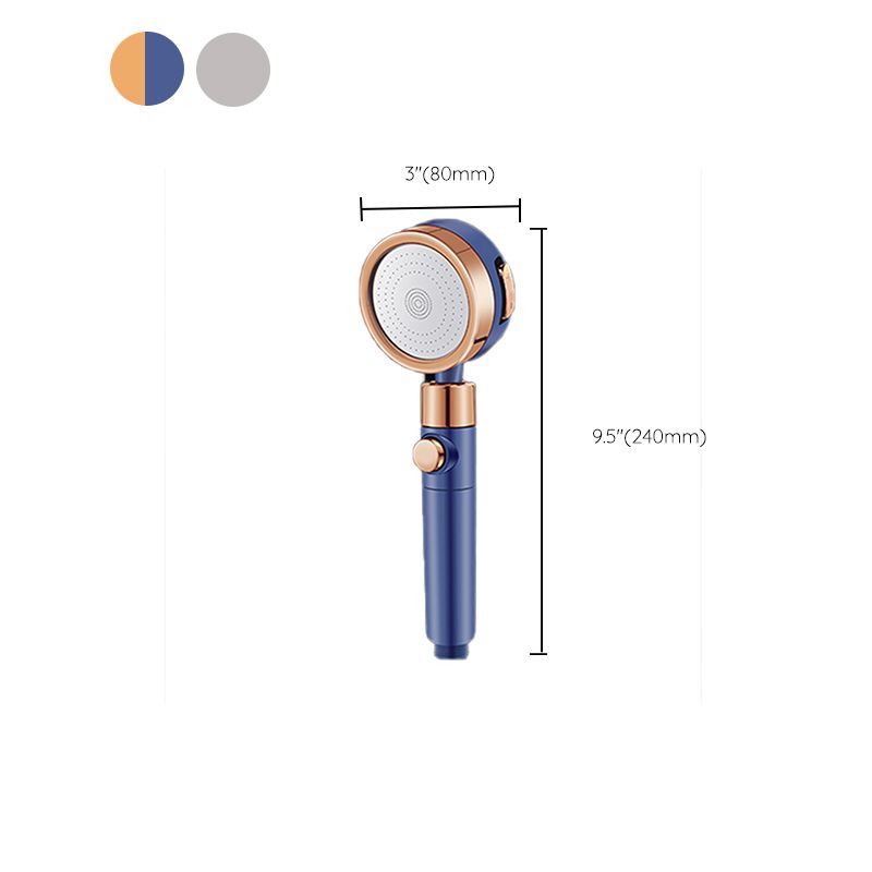 Round Hand Shower Adjustable Water Flow Wall-Mount Showerhead