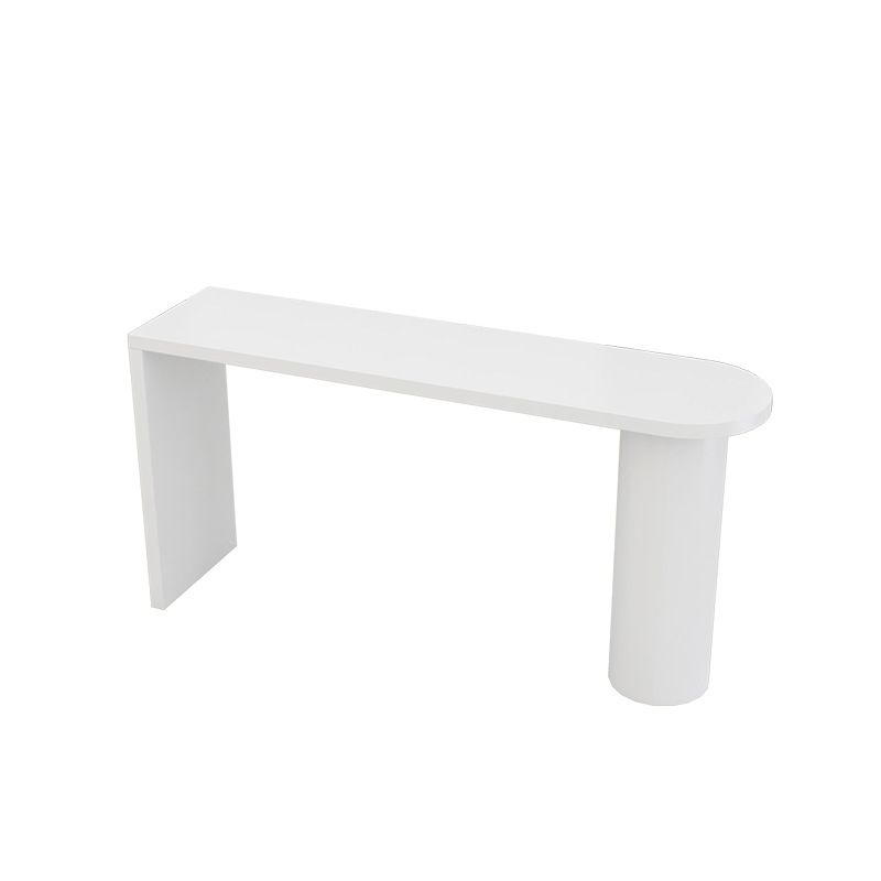 1/5 Pieces Geometric Bar Table Set Modern Wooden Home Table with Foot Bar Stools