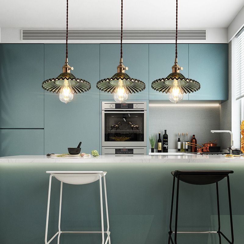 Coppa di vetro Copertura Ombra appeso Luci sospese in stile industriale 1 Fun a montaggio appeso alla luce
